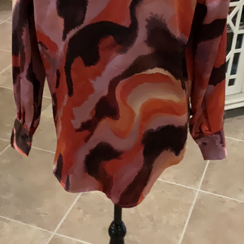 Bailey 44 Multicolored Button Down Top, Wavy Patt… - image 6
